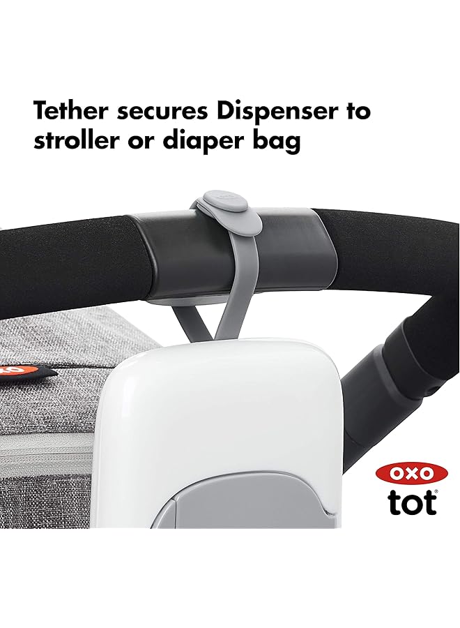 أوكسو موزع مناديل Tot On The Go باللون الرمادي - Image 4