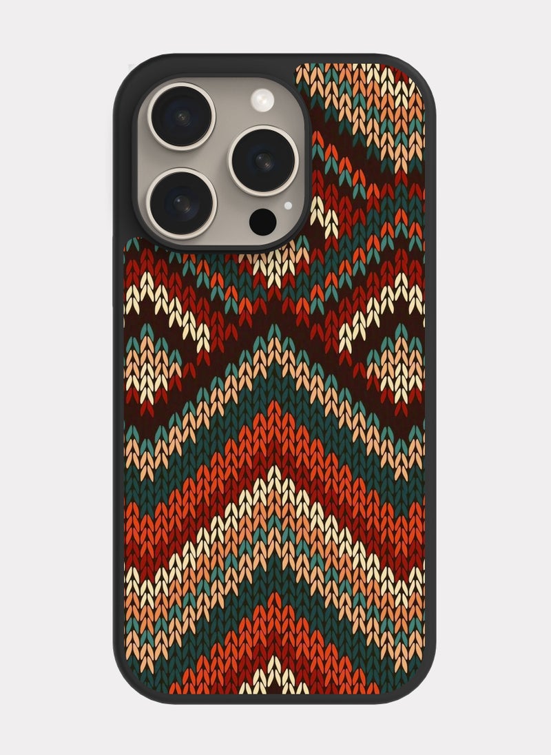 PXLAAT iPhone 15 Pro case cover Canvas pattern - Image 1