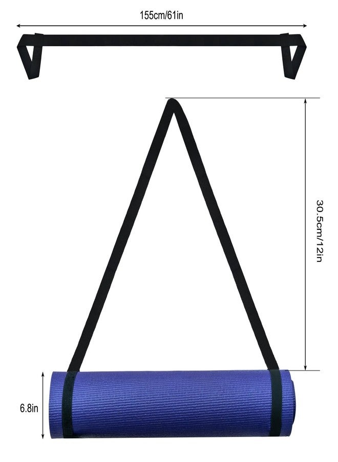 XYQMLY 2 Pcs Yoga Mat Carrier Strap, Yoga Mat Strap for Carrying, Adjustable Yoga Mat Multi-Purpose Straps Carrier Strap Yoga Sling for Yoga Mat Exercise - Image 2