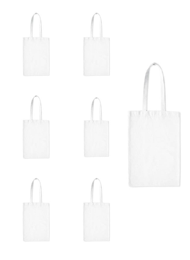 North Field Cotton Canvas Tote Bag for Women Large & Super Heavy Quality Plain Tote Bag for Painting,Reusable Multi-Purpose,Biodegradable,Bags for Office,Gym,Shopping & Travelling|200 grams (Set of 7) - Image 1