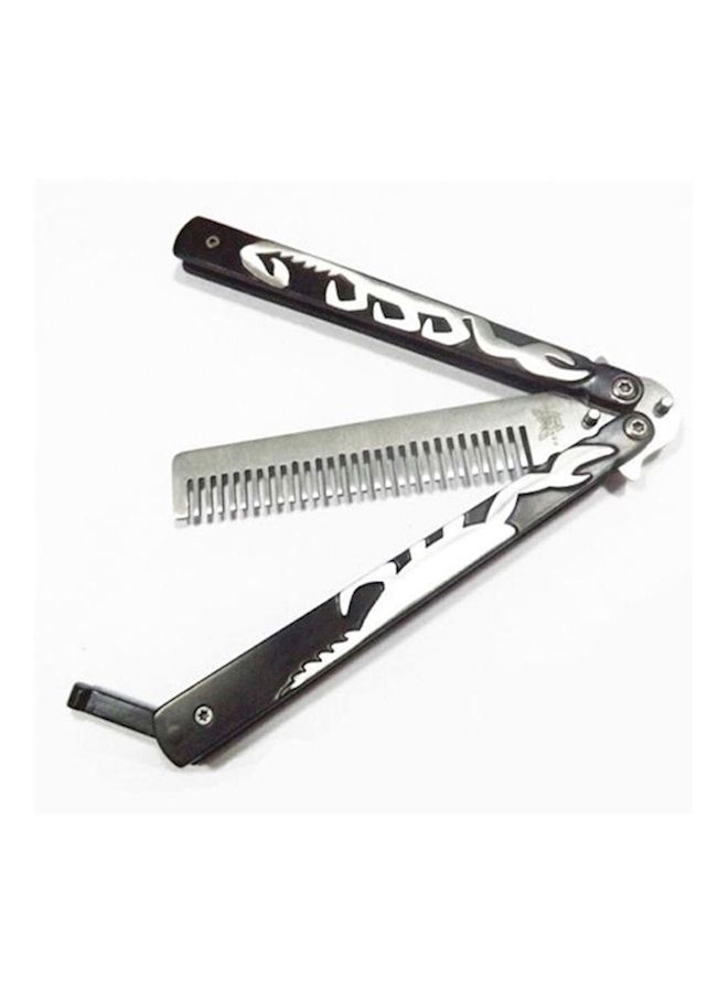 NIBEMINENT Butterfly Knife Trainer Comb Black/Silver - Image 1