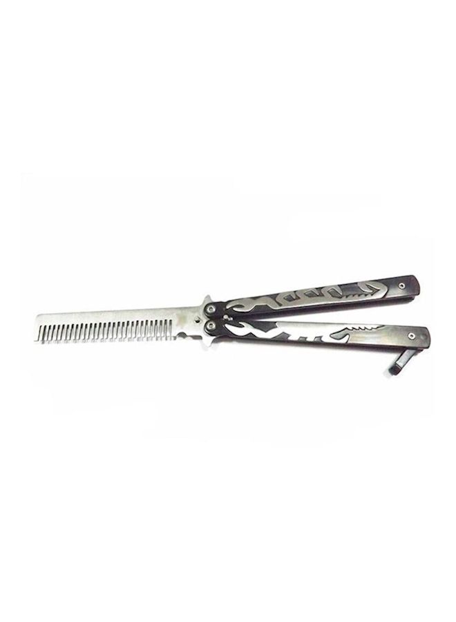NIBEMINENT Butterfly Knife Trainer Comb Black/Silver - Image 2