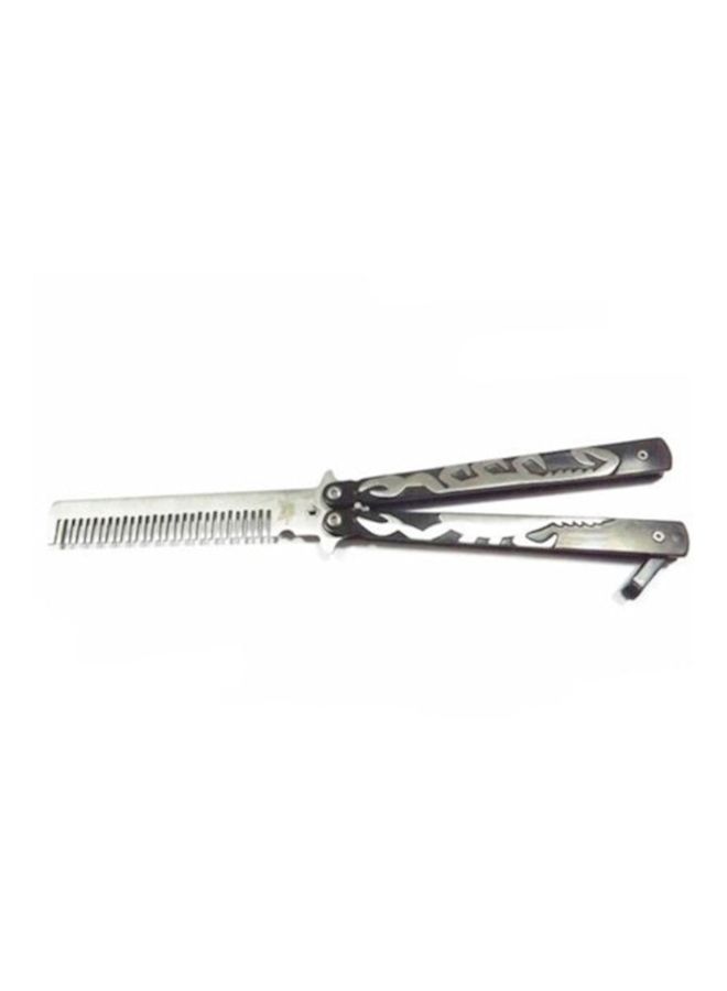 NIBEMINENT Butterfly Knife Trainer Comb Black/Silver - Image 3
