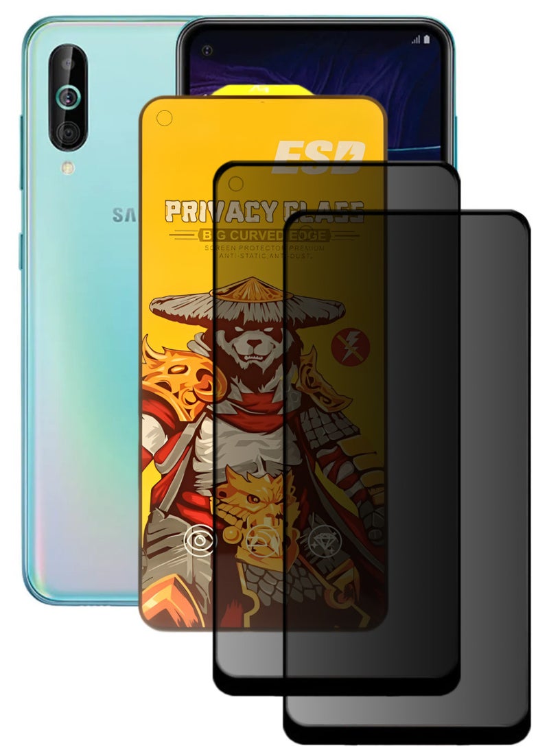 ESD 2 Pieces Tempered Dustproof Privacy Glass Screen Protector Compatible For Samsung Galaxy A60 - Image 1
