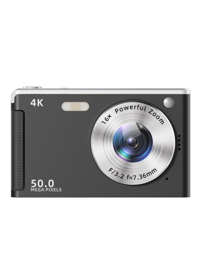 Ccd HD 4K Pixel Digital Camera Student Entry Mini Card Machine Home Shooting Camera-Color:M06 Hd Large Screen-black  - Image 1