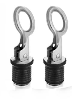 Excefore Snap Handle, Drain Plug, T Handle Drain Plug for 2.54CM Diameter, Drains Handle, Boat Drain Plug, Marine Boat Drain Plugs, Boat Accessories, Drain Plug(2 Pcs )  - Image 1