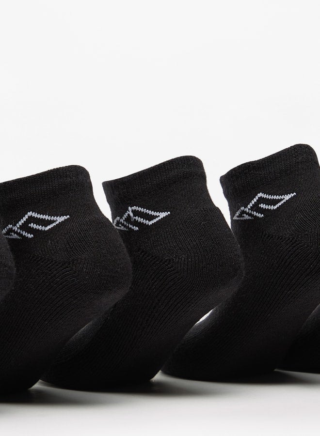 OAKLAN Boys's Logo Print Ankle Length Sports Socks - Set of 5 - Image 2