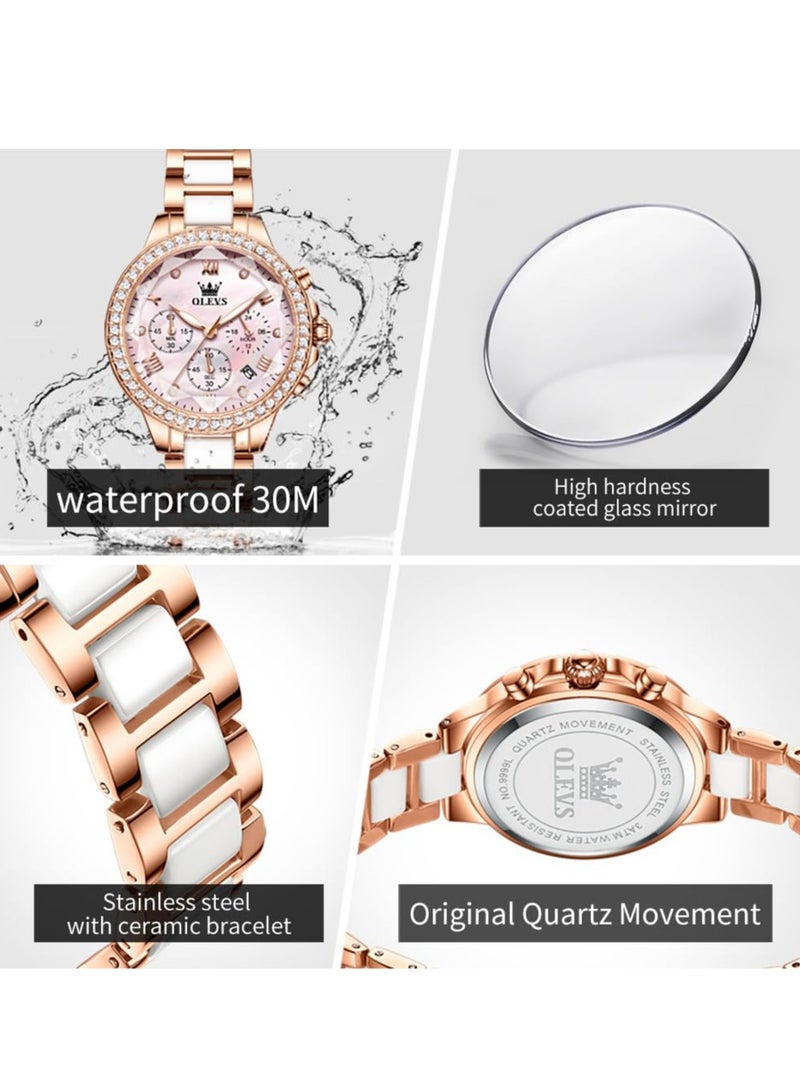 ساعة OLEVS كوارتز سيراميك نسائية 9999 - view 5