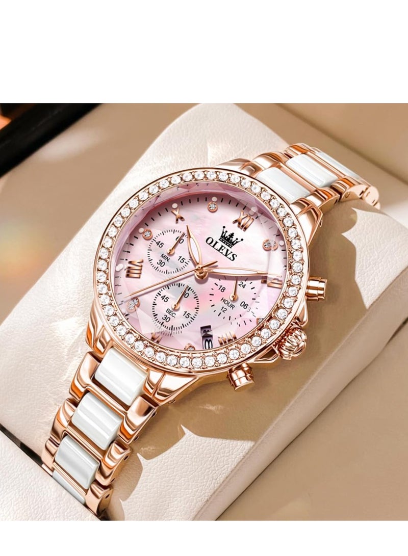 ساعة OLEVS كوارتز سيراميك نسائية 9999 - view 4
