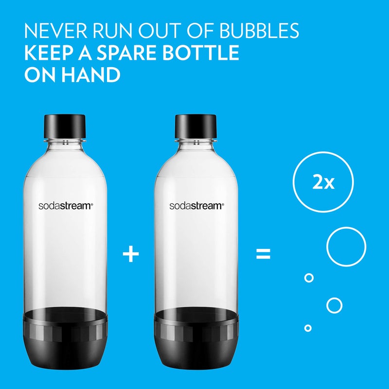 SodaStream Sodastream 1l Carbonating Bottles- Black (Twin Pack)  - Image 3