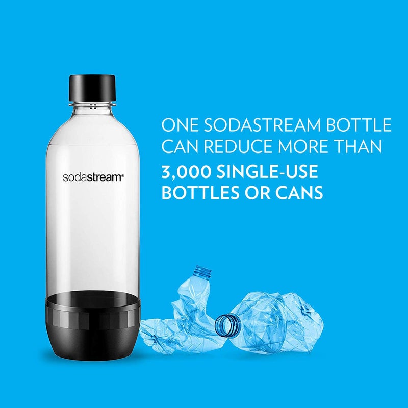 SodaStream Sodastream 1l Carbonating Bottles- Black (Twin Pack)  - Image 5