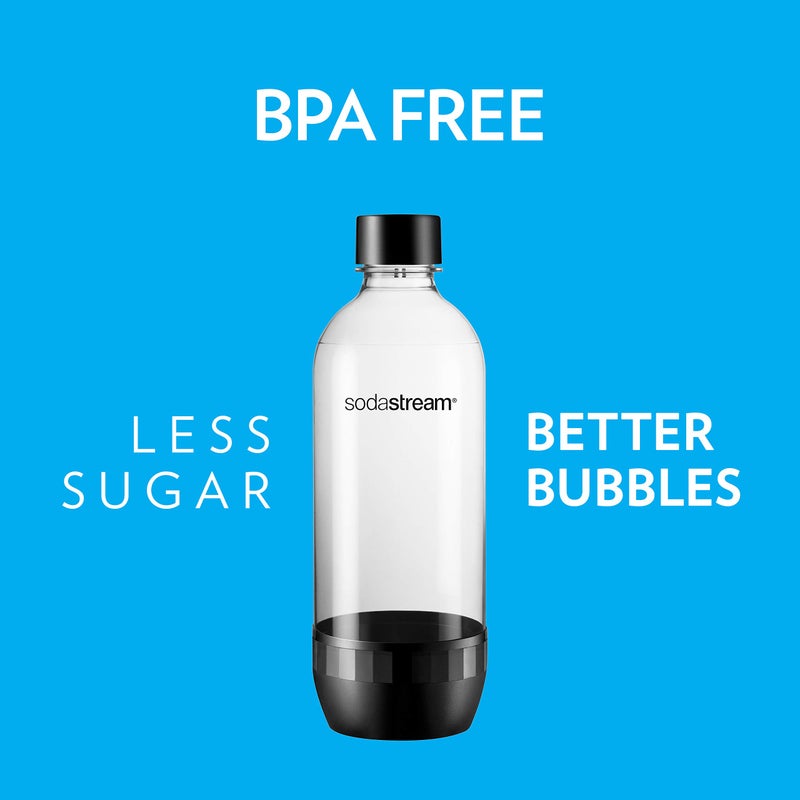 SodaStream Sodastream 1l Carbonating Bottles- Black (Twin Pack)  - Image 4
