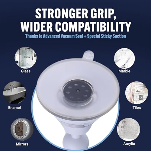 MIRRORVANA Fogless Shower Mirror for Shaving with Upgraded Suction, Anti Fog Shatterproof Surface and 360° Swivel - 6.3" x 6.3" - Image 4