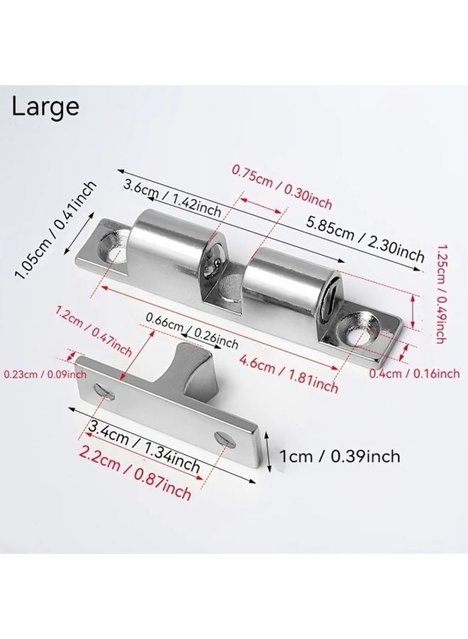 2 Pieces Small Zinc Alloy Cabinet Door Magnetic Buckle Strong Suction Wardrobe Lock - Image 5
