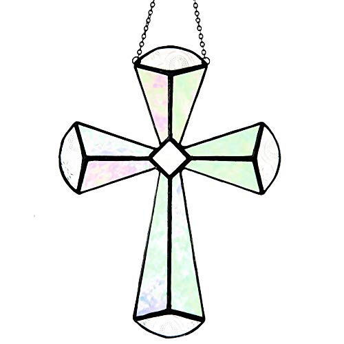 J Devlin Sun Catcher  Stained Glass Window Ornament for Baptism Confirmation First Communion  180