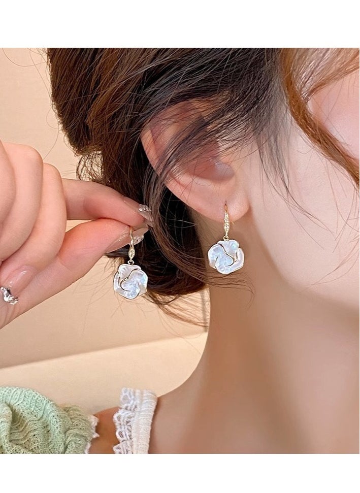 xozgdovg French camellia earrings  - Image 3