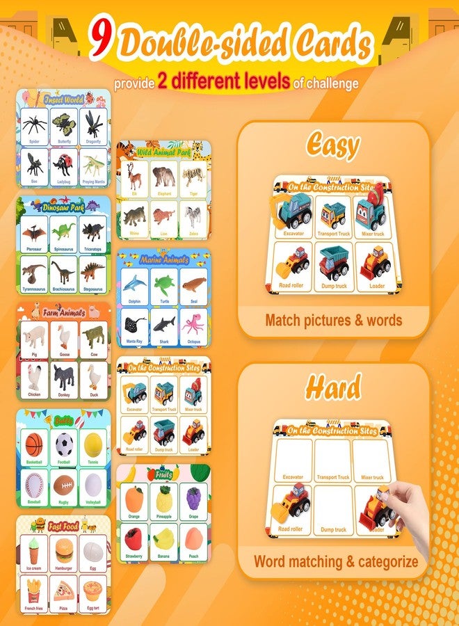 Nicella Sorting Toys for Toddlers, Learning Education Toys Montessori, Multiple Theme Playset, Fine Motor Skills Games, Preschool Learning Activities Sensory Toys for 2+ Year Old Kids Boys and Girls - Image 2