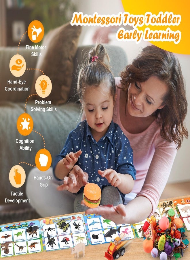 Nicella Sorting Toys for Toddlers, Learning Education Toys Montessori, Multiple Theme Playset, Fine Motor Skills Games, Preschool Learning Activities Sensory Toys for 2+ Year Old Kids Boys and Girls - Image 4