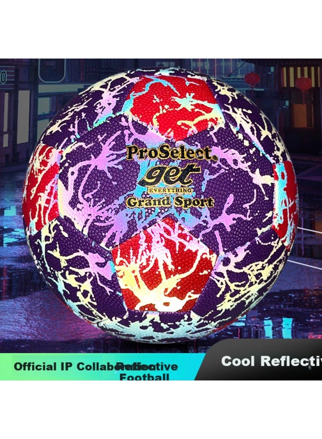 Pro Select Proselect No.5 Soccer Ball, Reflective Colorful Football And Basketball Combo Ball, Indoor And Outdoor Student Training Soccer Ball Gs235m - Image 1