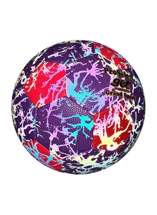 Pro Select Proselect No.5 Soccer Ball, Reflective Colorful Football And Basketball Combo Ball, Indoor And Outdoor Student Training Soccer Ball Gs235m - Image 2