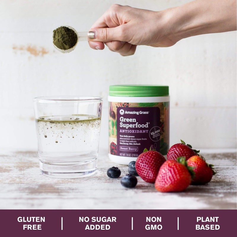 Amazing Grass Sweet Berry Antioxidant Superfood Powder, 7.4 OZ - Image 3