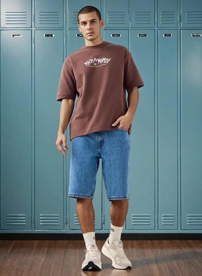 اس بي كاركترز Sweat Tees Rick  Morty Boxy Fit