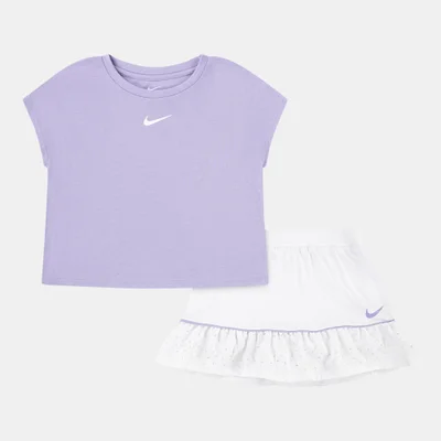 Nike Kids' Sunny Swoosh Scooter T-Shirt and Skort Set