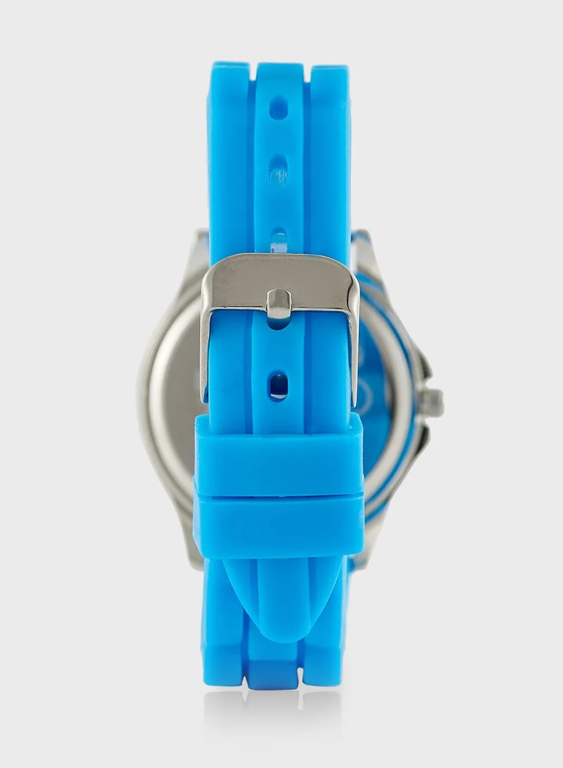 Super Mario Super Mario Boys Time Teacher Watch Multicoloured Silicone Strap, GSM3044