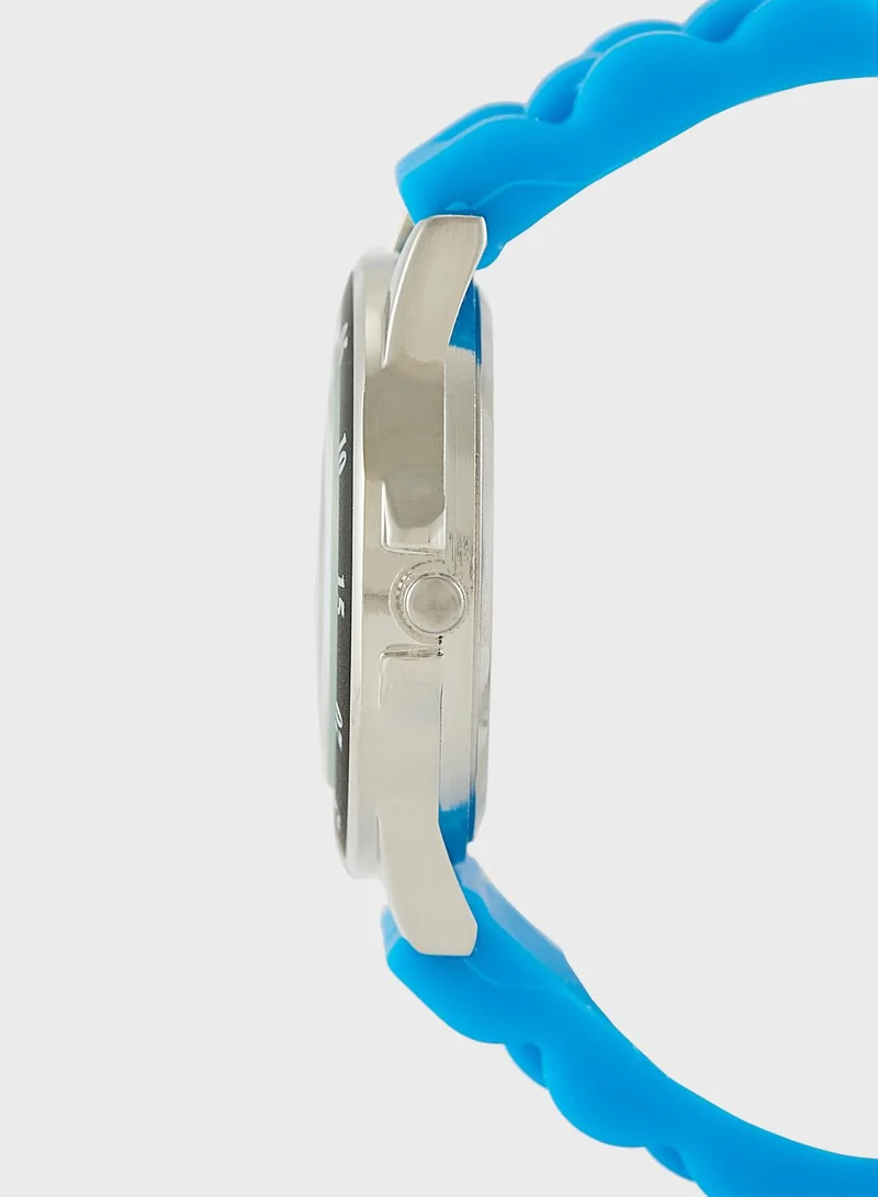 Super Mario Super Mario Boys Time Teacher Watch Multicoloured Silicone Strap, GSM3044