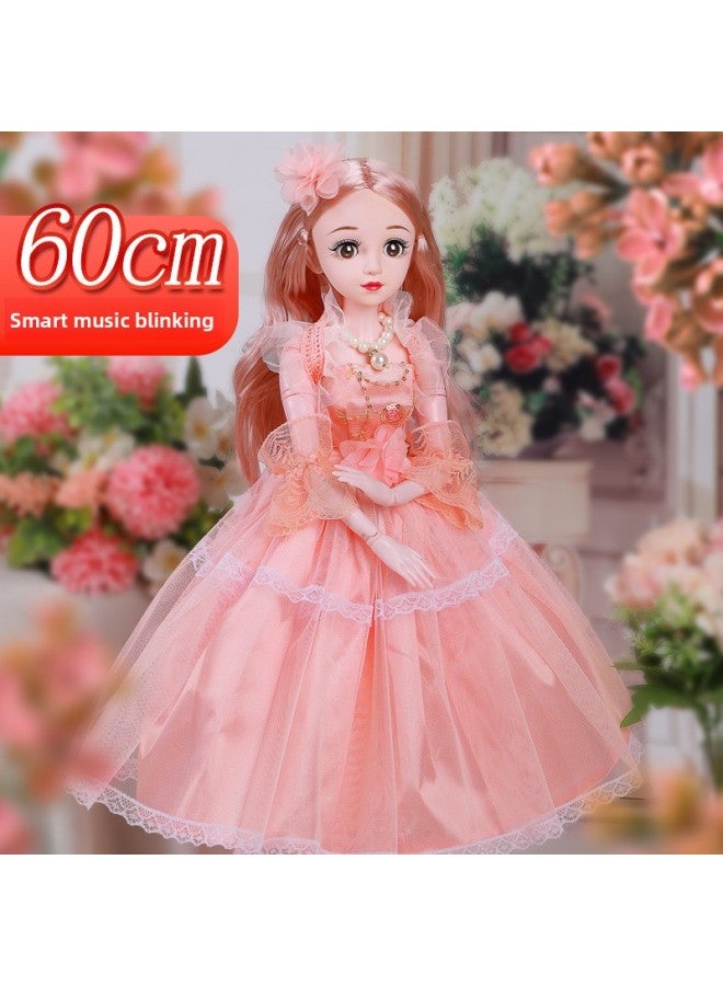 60 Centimeter Oversized Doll Set Little Girl Princess Play House Children's Birthday Gift Box Toys Wholesale-Color:Luo Ran (blinking) 60cm-Height:20 Joints-ordinary Version -13 Gift Package 2-gift Box - Image 4