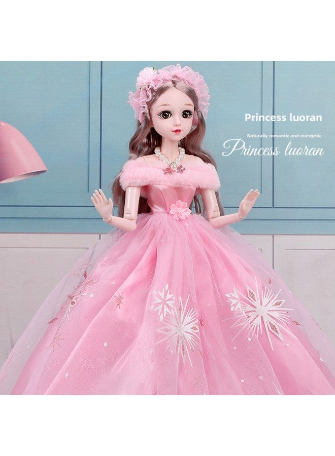 60 Centimeter Oversized Doll Set Little Girl Princess Play House Children's Birthday Gift Box Toys Wholesale-Color:Luo Ran (blinking) 60cm-Height:20 Joints-ordinary Version -13 Gift Package 2-gift Box - Image 1