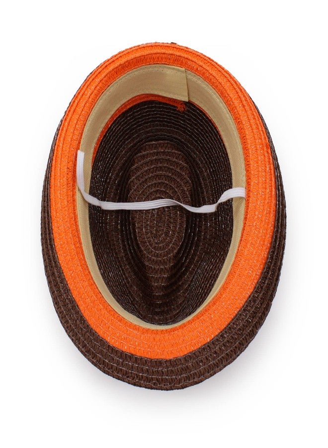 VRITRAZ Kids Hat, Summer Fashion Straw Bucket Cap, Suitable for 3-12 Year (Brown) - Image 5