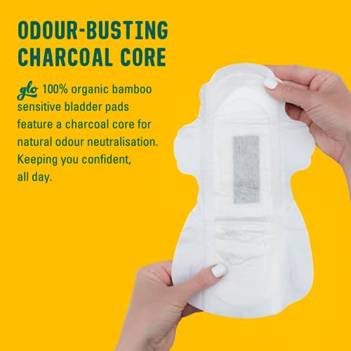 FLO glo Organic Bamboo Light Incontinence Pads Ultra for Sensitive Bladders Periods Superior Leak Protection and Comfort Men Women Ostomy Absorbent Pads Unscented Breathable 12 Count - Image 5