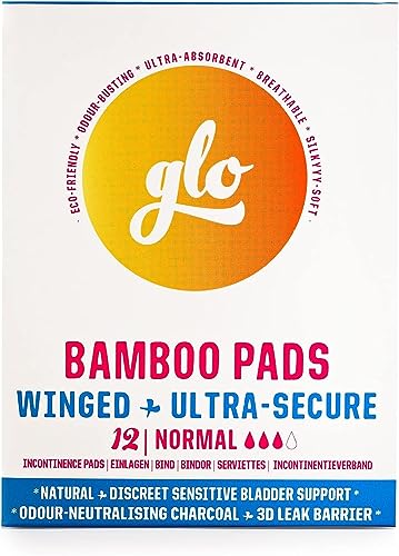 FLO glo Organic Bamboo Light Incontinence Pads Ultra for Sensitive Bladders Periods Superior Leak Protection and Comfort Men Women Ostomy Absorbent Pads Unscented Breathable 12 Count - Image 2