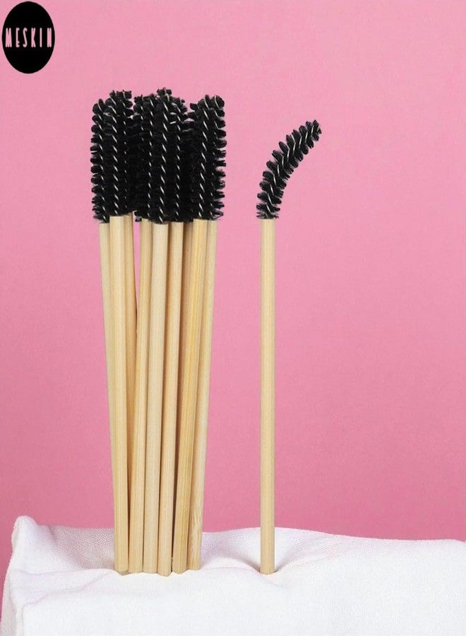 MeSkin Disposable Bamboo Mascara Wands - Pack of 10 Eyelash Brushes for Lash Extensions and Makeup Application (Pack of 10) - Image 2