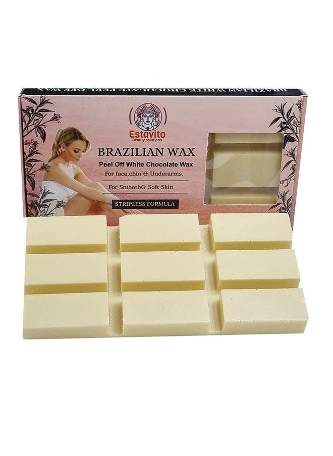 ESTAVITO - Brazilian White Chocolate Stripless Wax 500Gms ; Facial Hair Removing Wax ; For Face Upper Lips And Chin ; Get Smooth & Soft Skin ; - Image 1