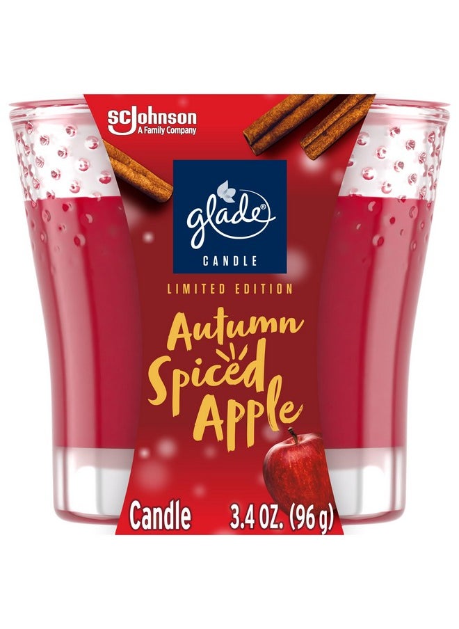 Glade Glade Candle Jar, Air Freshener, Autumn Spiced Apple, Limited Edition Scent, 3.4 Oz  - Image 1