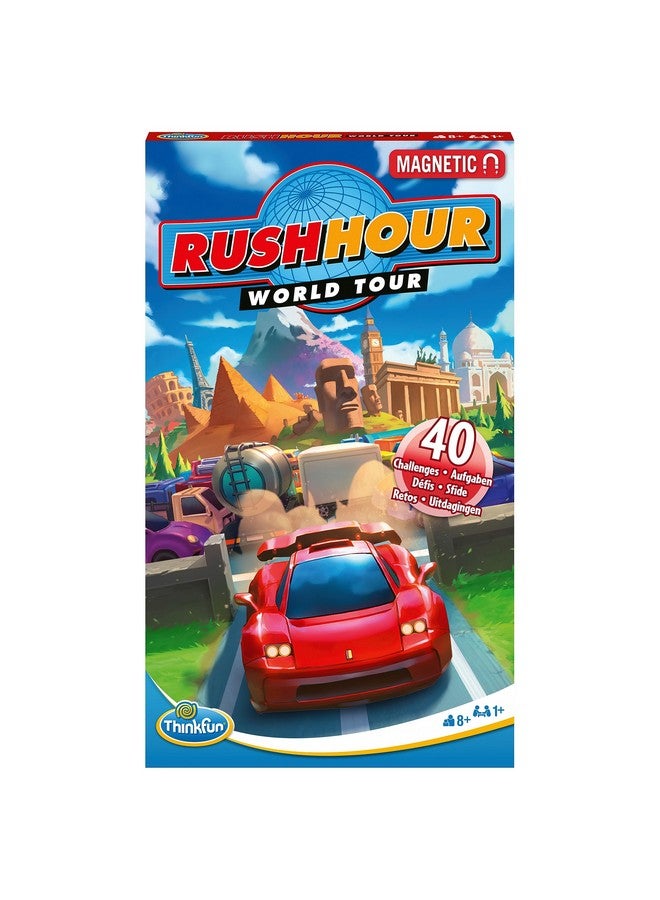 ThinkFun Rush Hour World Tour Magnetic Travel Puzzle - Embark on a Global Adventure of Logic and Strategy in a Compact Travel Edition - Image 5
