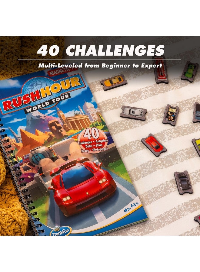 ThinkFun Rush Hour World Tour Magnetic Travel Puzzle - Embark on a Global Adventure of Logic and Strategy in a Compact Travel Edition - Image 2