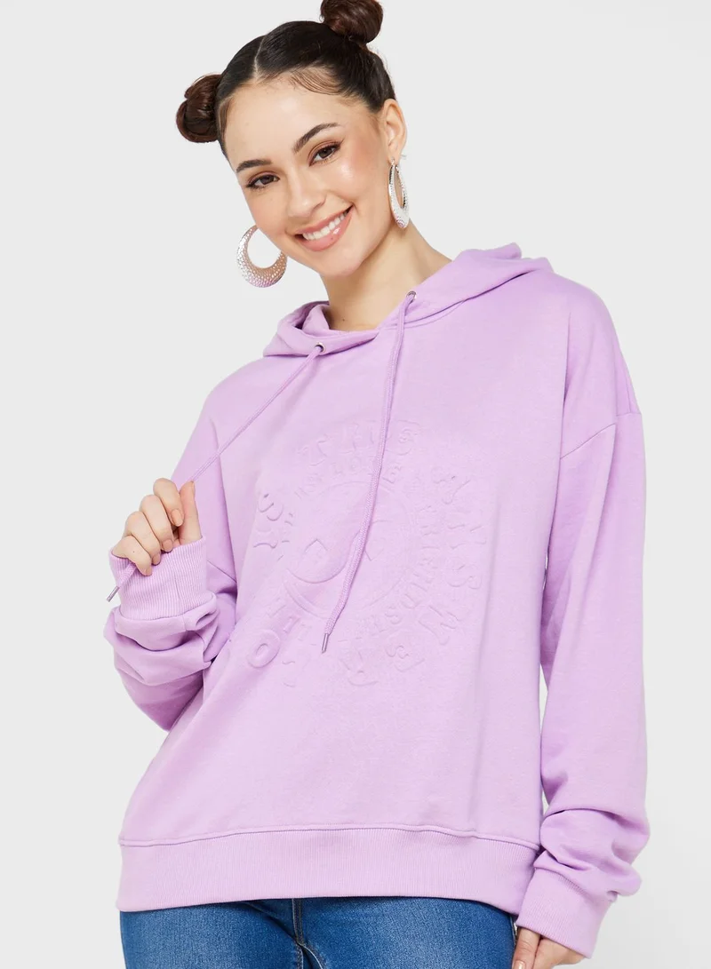 Ginger Graphic Embossed Hoodie