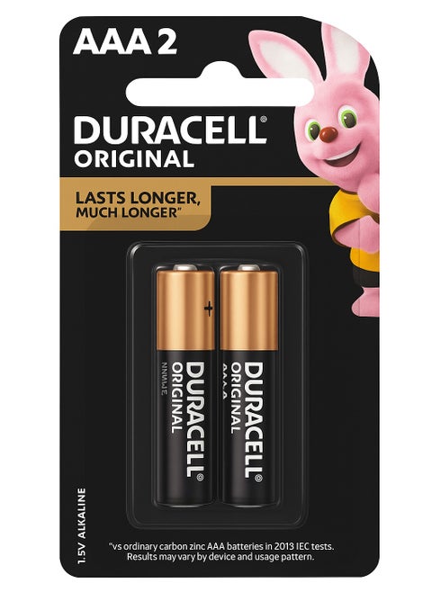Original AAA BATTERIES 1.5V ALKALINE Pack of 2
