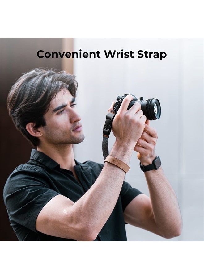 K&F Concept Camera Wrist Strap for Photographers, Adjustable Nylon Camera Hand Strap Compatible with Sony Canon Nikon Fuji DSLR SLR Mirrorless Camera  - Image 2