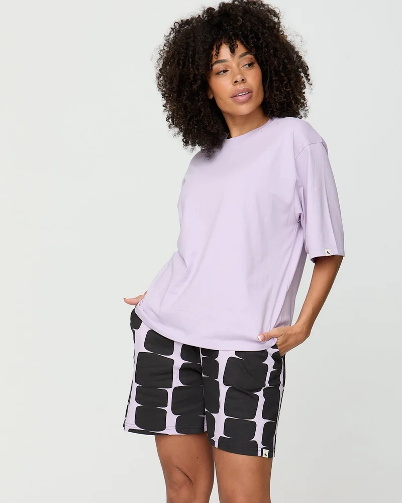 ترتلدوف لندن Elsie Lilac Oversized T-Shirt