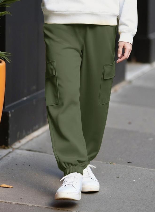 Take Two Teens Graphic Print Sweatshirt and Cargo Joggers Set - Image 5