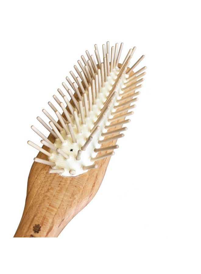 Iris Hantverk Hair Brush Made Of Birch Wood With Wooden Pins - Image 2