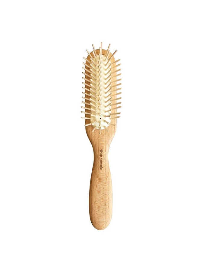 Iris Hantverk Hair Brush Made Of Birch Wood With Wooden Pins - Image 4