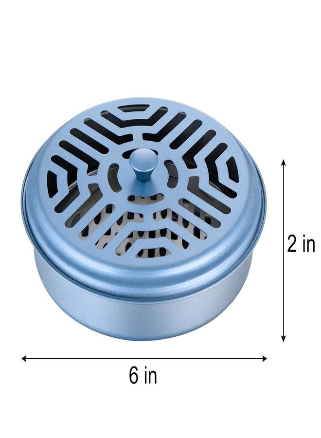 Elsjoy 8 Pack Mosquito Coil Holders, Stainless Steel Incense Coil Burner Portable Mosquito Incense Holder, Metal Mosquito Coil Burner for Home, Camping - Image 2