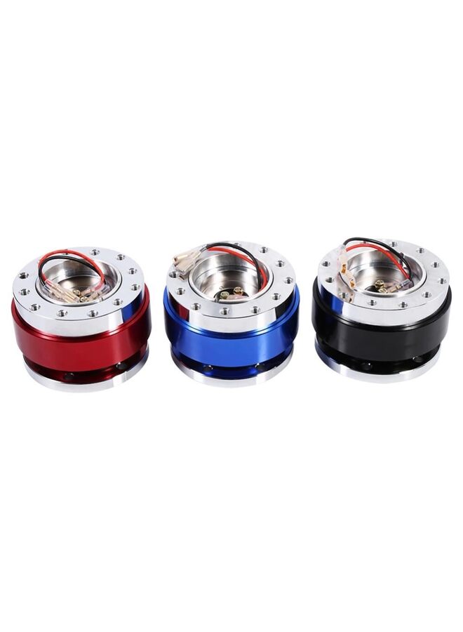 Steering Wheel Quick Release, 6 Hole Universal Car Steering Wheel Quick Release Adapter Snap-On Steering Wheel Quick Release Tool (Blue) - Image 3