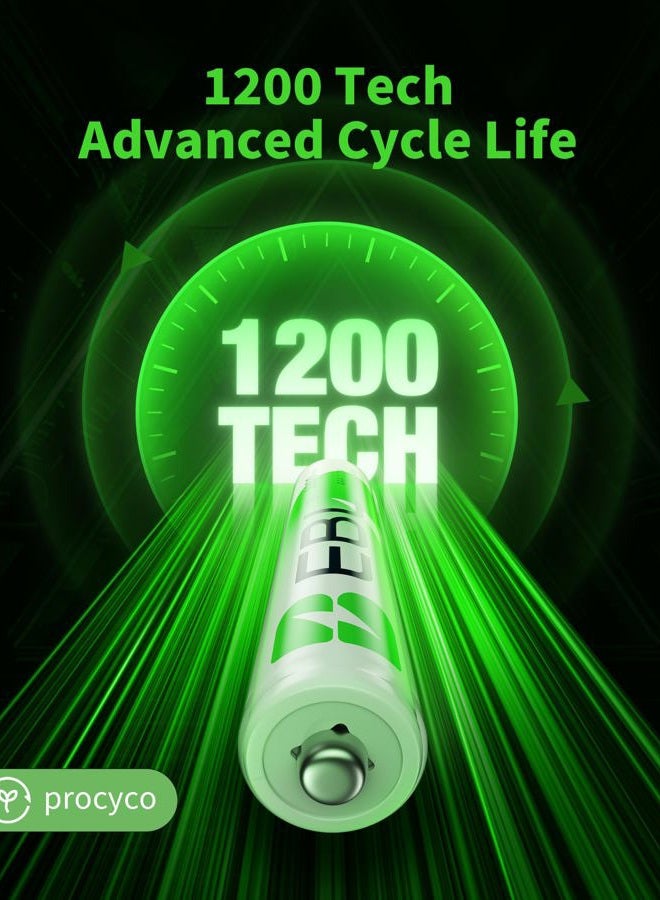EBL Rechargeable AAA Batteries (16-Counts) Ready2Charge 1100mAh Ni-MH Battery - Image 3