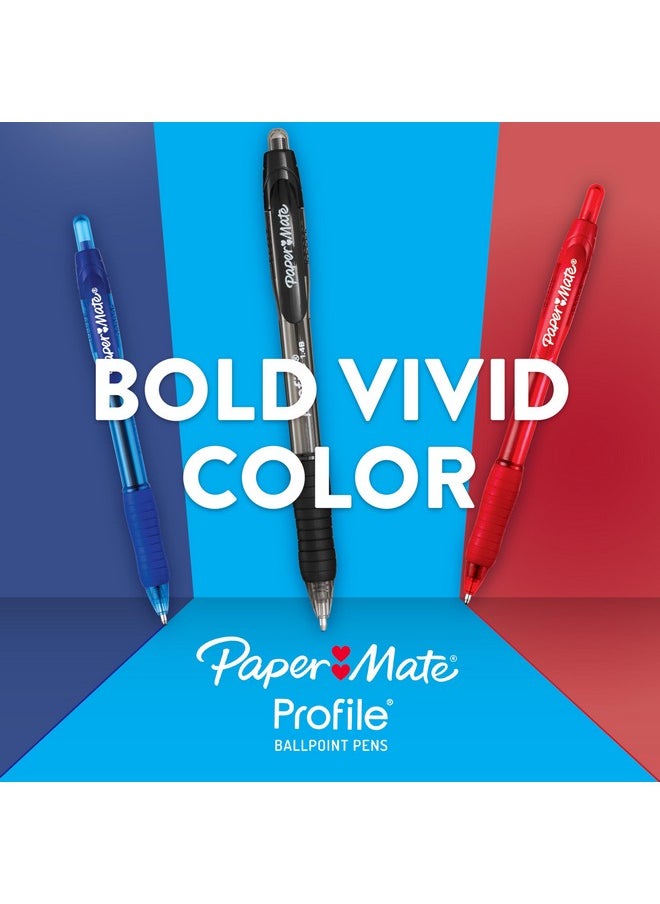 Paper Mate Profile Retractable Ballpoint Pens, Bold Point (1.4Mm), Black, 12 Count  - Image 5